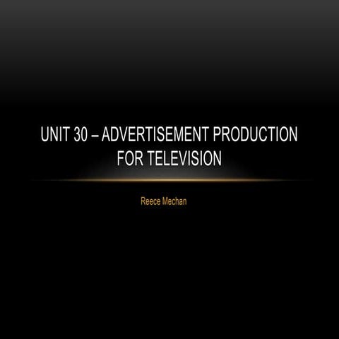 Structures and styles of tv adverts | PPTX