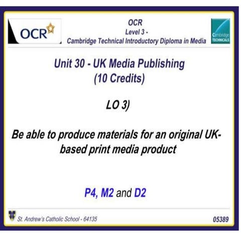 Unit 30 Learning Objective 3