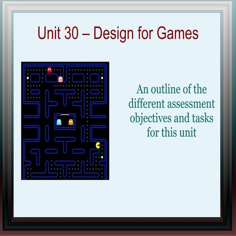 Unit 30 outline presentation