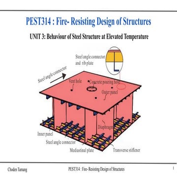 Comprehensive Fire-Resisting Design of Steel and Concrete Structures | PPTX