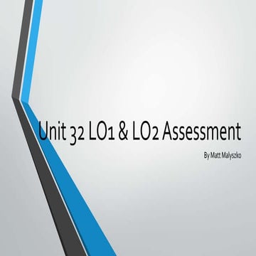 Unit 32 LO1 & LO2 assessment Improved