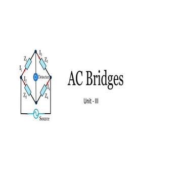 AC bridges: Inductance and Capacitance measurement | PDF