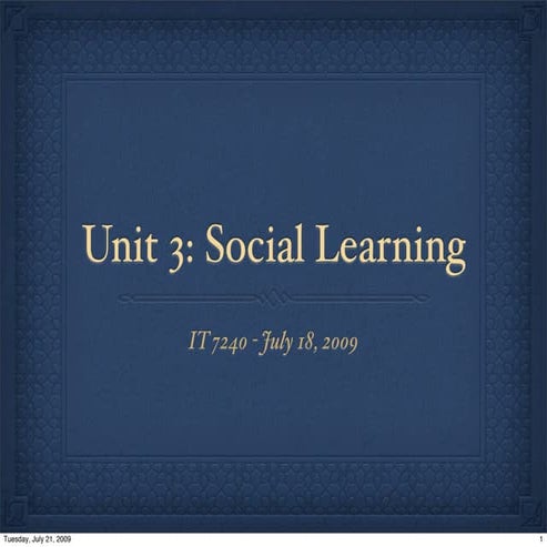Social Learning Part B | PPT