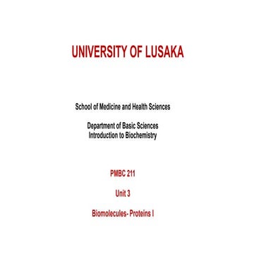 Unit 3 Biomolecules - Proteins I (1).pptx