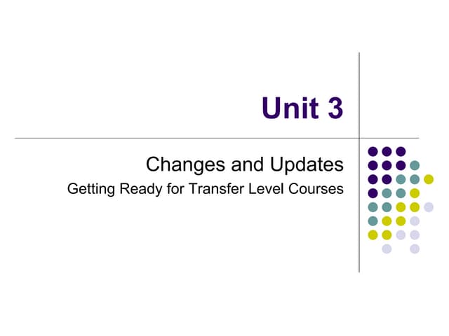 FRCC MAT050 Unit 3 Changes