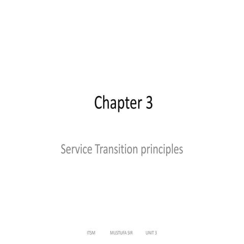 Unit 3 chap 2 itsm