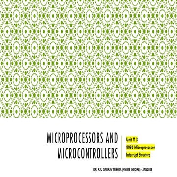 Unit 3 (Complete) - 8086 Interrupt Structure.pdf