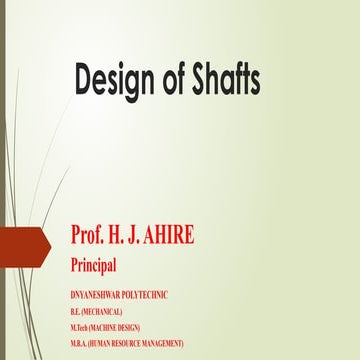 Unit 3 Design of Shafts.pptx aafgf dhhvc f