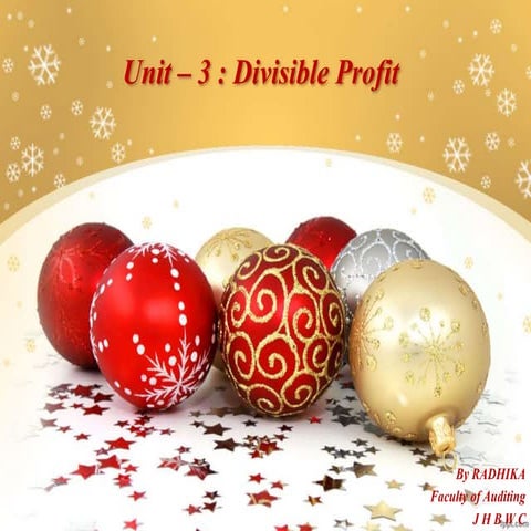 Unit 3 divisible profit