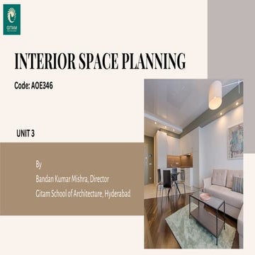 UNIT 3 INTERIOR DESIGN study material ID | PDF