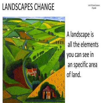 Unit 3 landscapes change.
