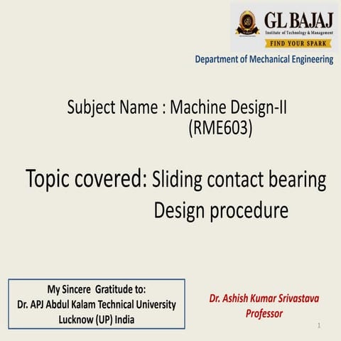 lecture 4 (design procedure of journal bearing)