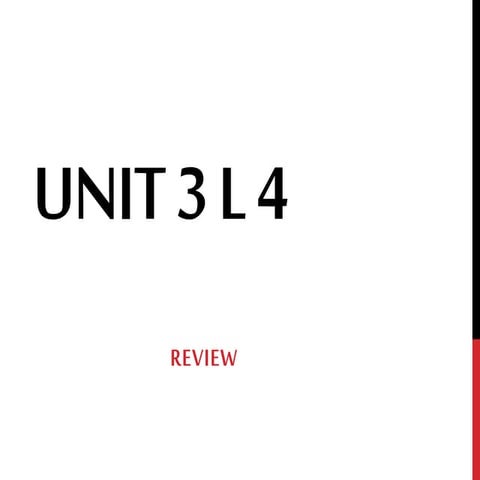 Unit 5 l1 | PPTX