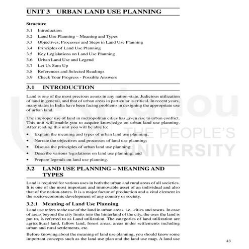 Physical planning Notes/Spatial planning