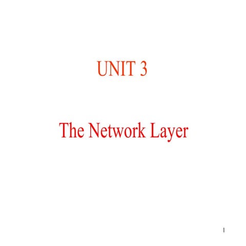 Network layer | PPT