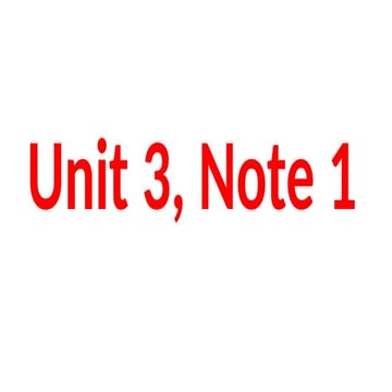 Unit 3, Note 1 ABOUT MATERI AT SCHOOL IN ENGLSH | PPTX