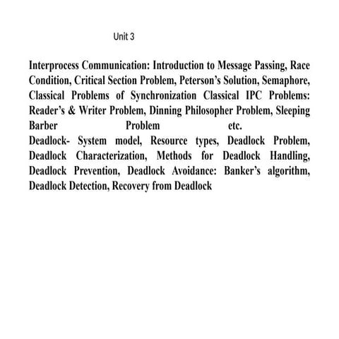 operating system notes of unit 3 explanation