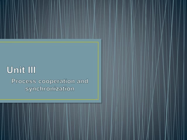 Classical-Problem-of-Synchronization in OS | PPT