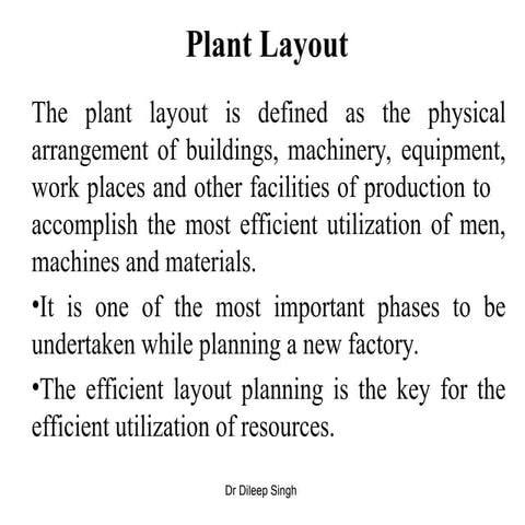 Plant layout and its types | PPT
