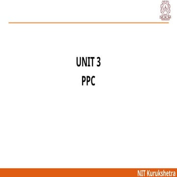 Unit 3 PPC_1.ppts Industrial engineering | PPT