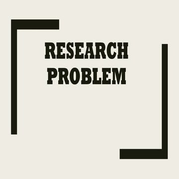 problem statement with the thesis for masters
