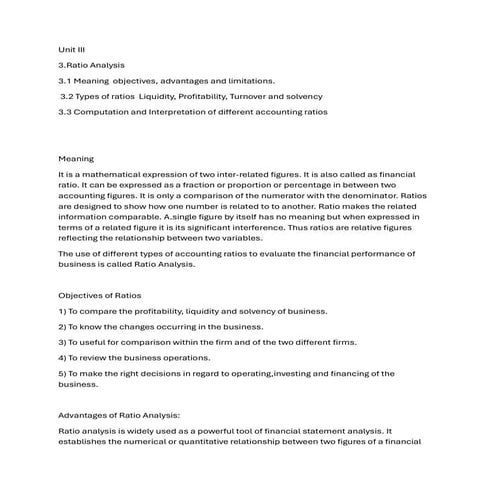 Unit 3 Ratio Analysis.pdf  xdvdssdfsdfsd sdf