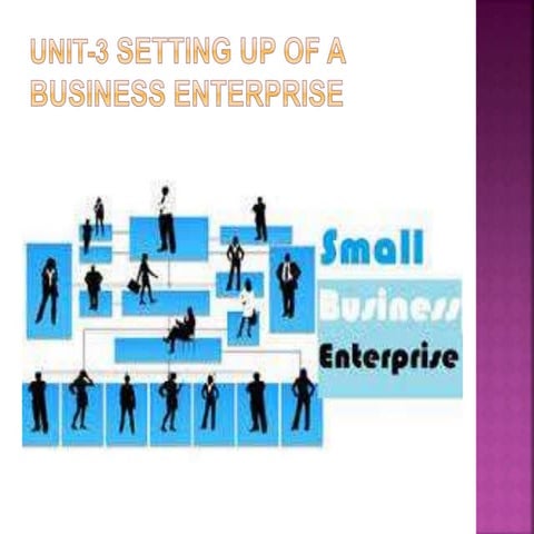 Unit 3 Setting up of a Business Enterprise.pptx
