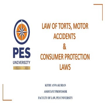 UNIT 3 TORT PPT by PESIT in the year 2025 | PPTX