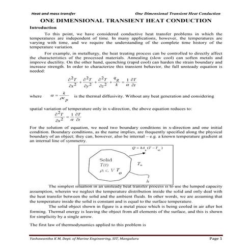 Unit 3 transient heat condution