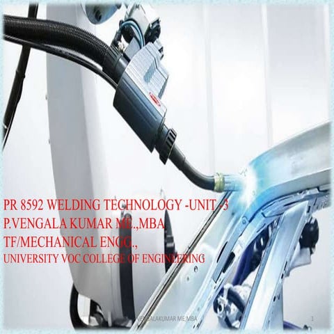 Unit 3  SOLID STATE WELDING PROCESSES