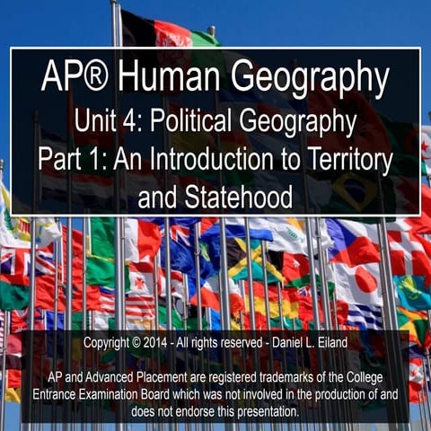 Human Geography Political Geography Notes | PPT