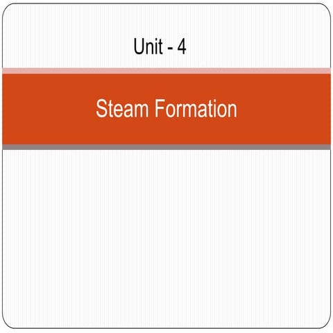 Steam Formation