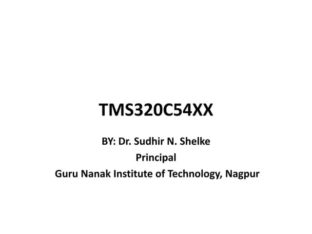 Unit4.tms320c54x