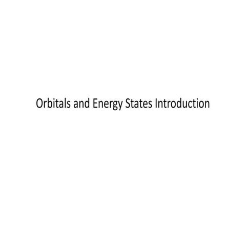 Unit 4 1 orbitals introduction
