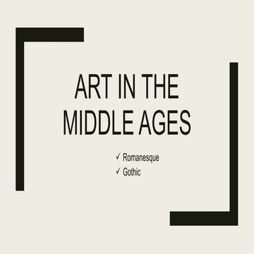 Unit4.art in the middle ages