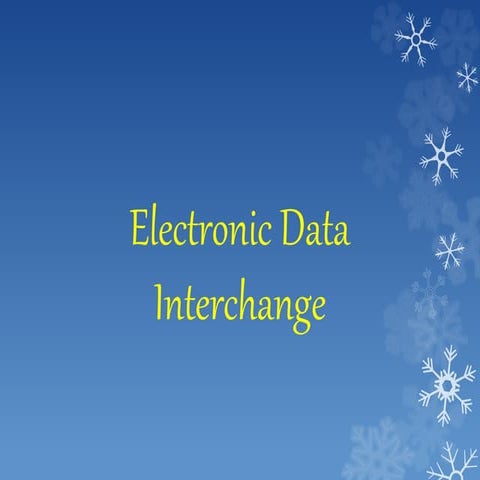 electronic data interchange 