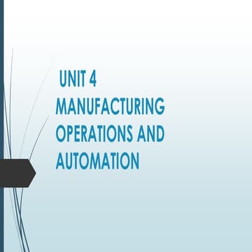 Manufacturing industries and products ppt