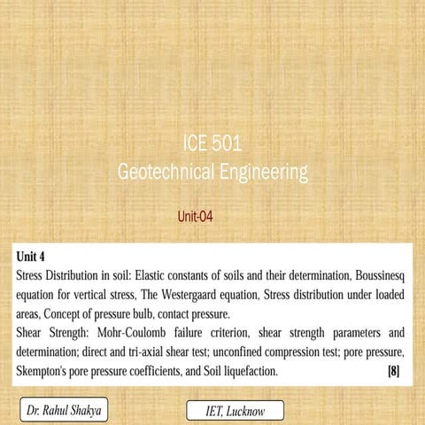 Geotechnical engineering notes for civil engineering | PDF