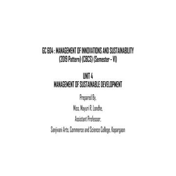 604: Management of innovation and sustainability UNIT 4.pptx