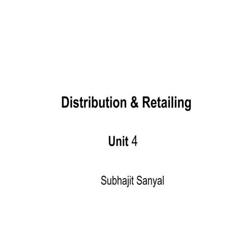 Unit4 distribution & retailing