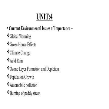 Environmental and Ecology UNIT 4 - Global Warming-1.pptx