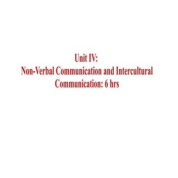 Unit 4- Non-verbal and Intercultural Communication.pptx