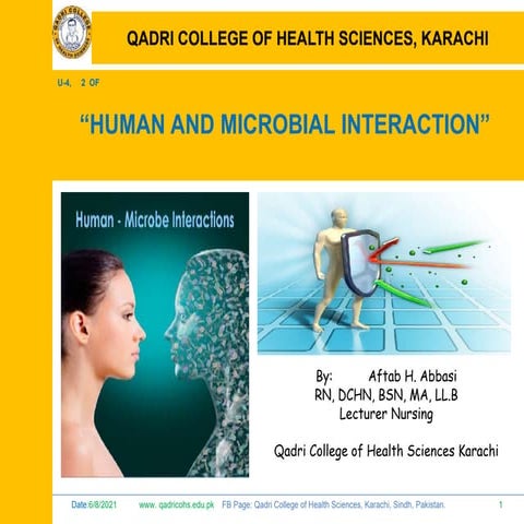Human & microbial interaction | PPTX