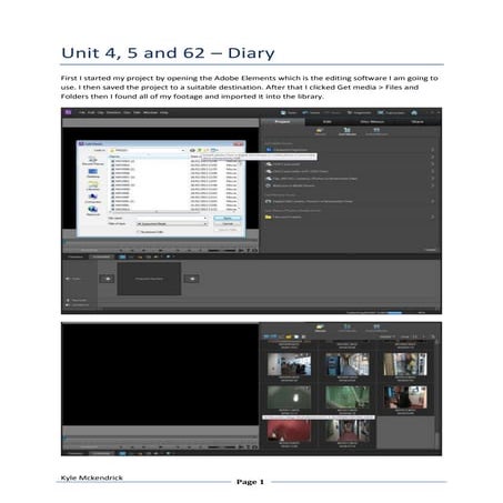 Unit 4, 5 and 62   diary