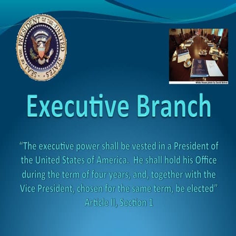 The Executive Branch