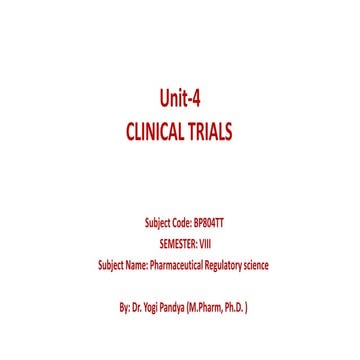 CLINICAL TRIALS PPT