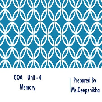 UNIT 4 COA MEMORY.pptx     computer organisation