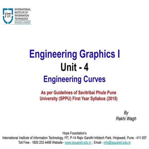 Engineering Graphics and Engineering Curves