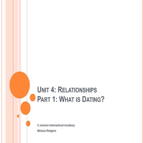 Unit 4 Dating 