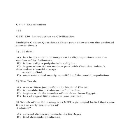 Final Exam Study GuideHIS 101 History of Western Civilization I | DOCX